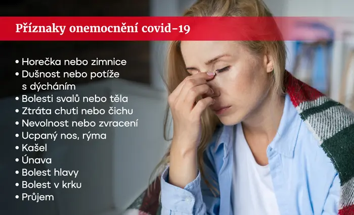 Příznaky onemocnění covid-19
