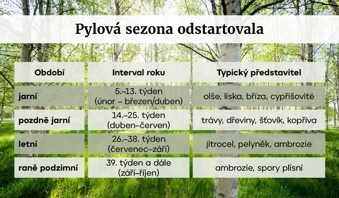 TABULKA Pylová sezona
