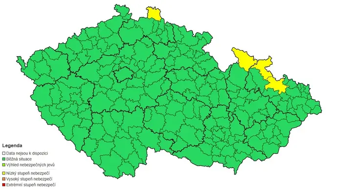 Výstraha před silným větrem