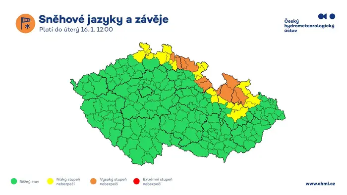 Sněhové jazyky a závěje