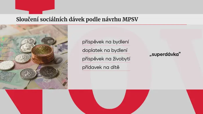 Sloučení sociálních dávek podle návrhu MPSV