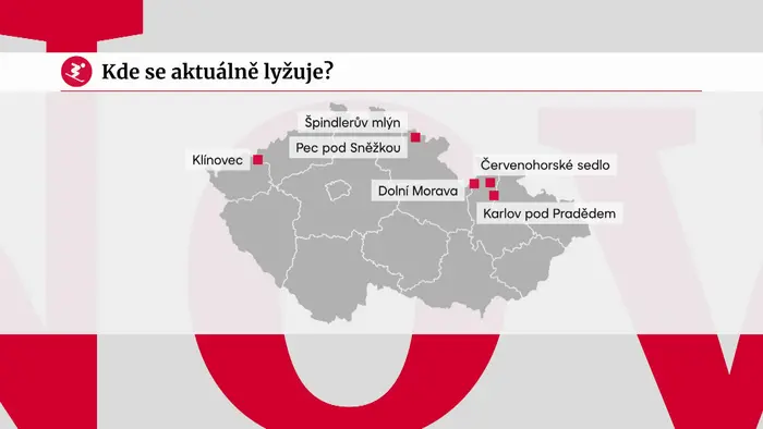 Grafika Vánoce lyžování
