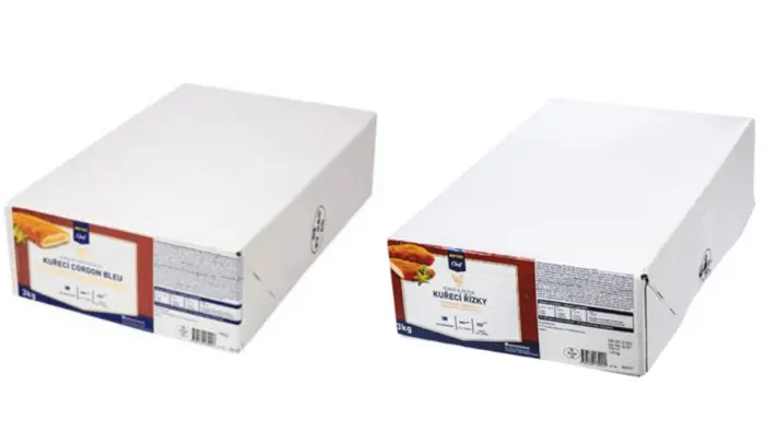 Cordon bleu mražené 3 kg, Obalované kuřecí prsní řízky mražené 3 kg