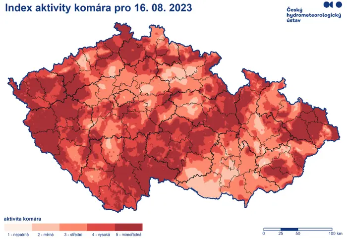 Aktivita komárů