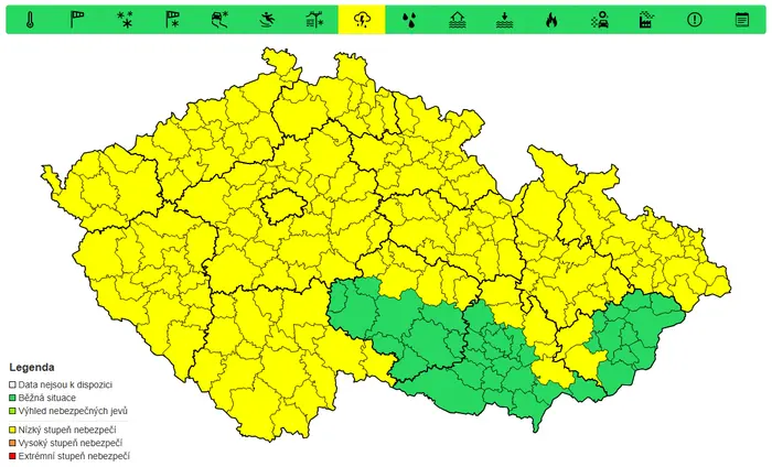 Výstraha před bouří, 31. 5. 2025