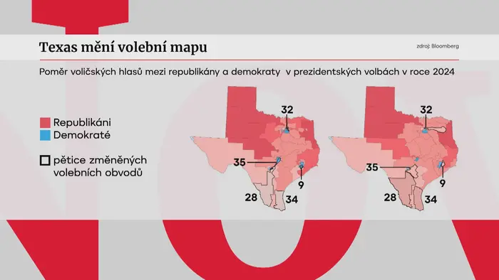 Texas mění volební mapu