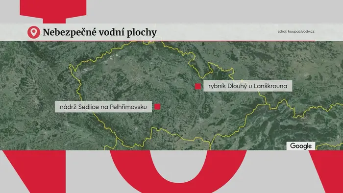 Mapa špatné vody