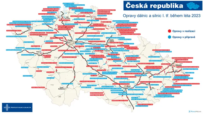 Mapa uzavírek