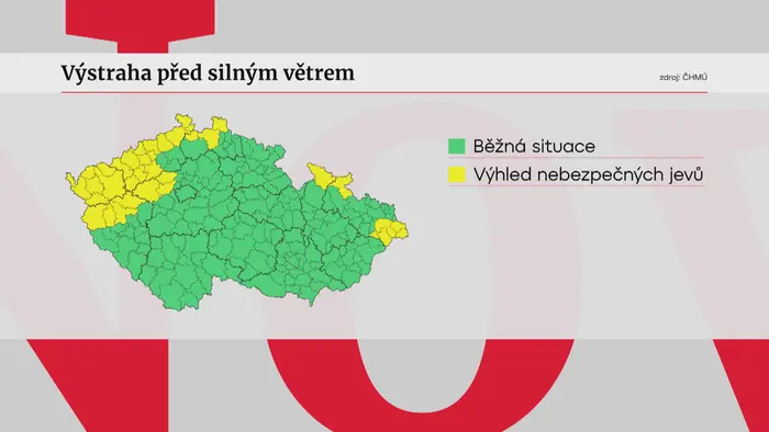 Výstraha před silným větrem