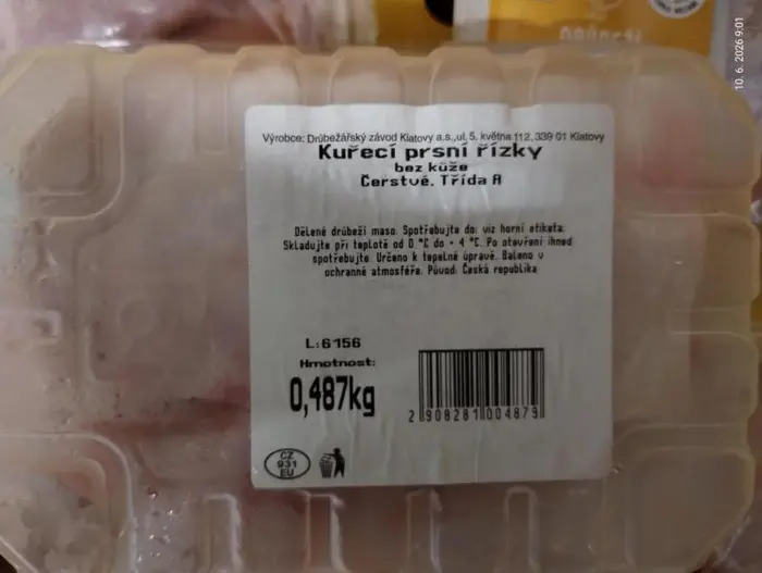 Kuřecí maso se salmonelou