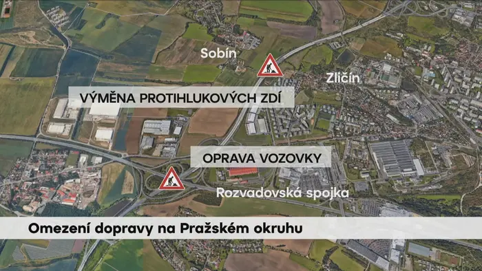 Omezení dopravy na Pražském okruhu