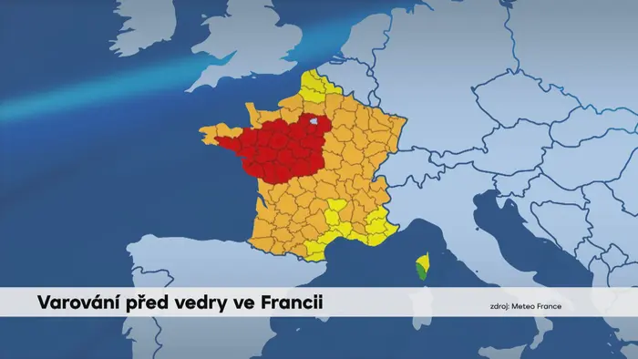 Varování před vedry ve Francii