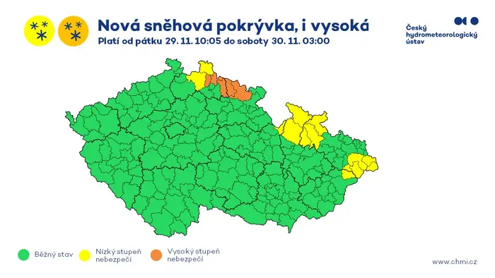 Výstraha před sněžením
