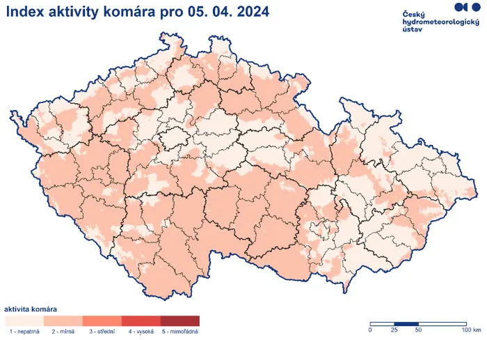 Aktivita komárů