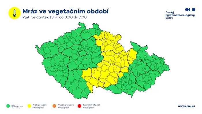 Výstraha před mrazem