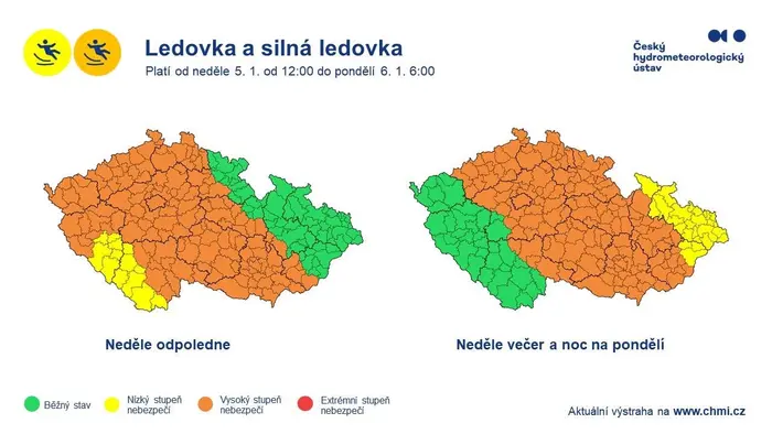 Výstraha před silnou ledovkou
