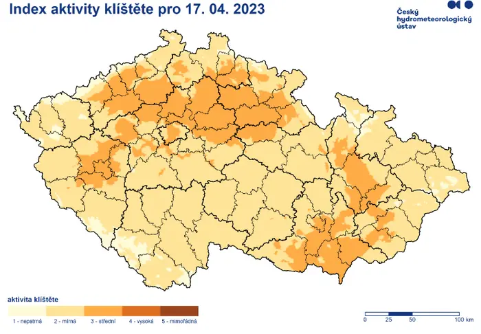 Index aktivity klíšťat