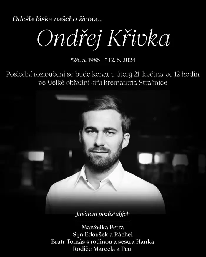 Poslední rozloučení s Ondřejem Křivkou