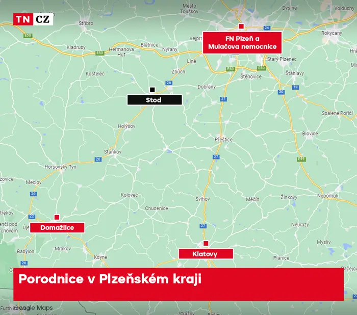 Porodnice v Plzeňském kraji