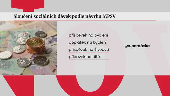 sloučení sociálních dávek podle návrhu MPSV