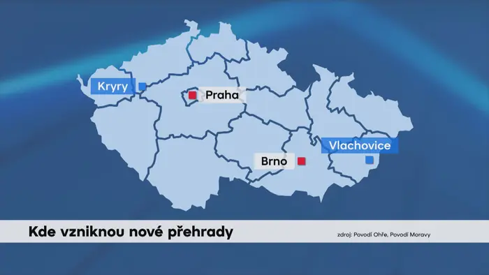 Grafika: Kde vzniknou přehrady