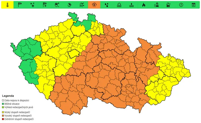 Výstraha před bouřkami