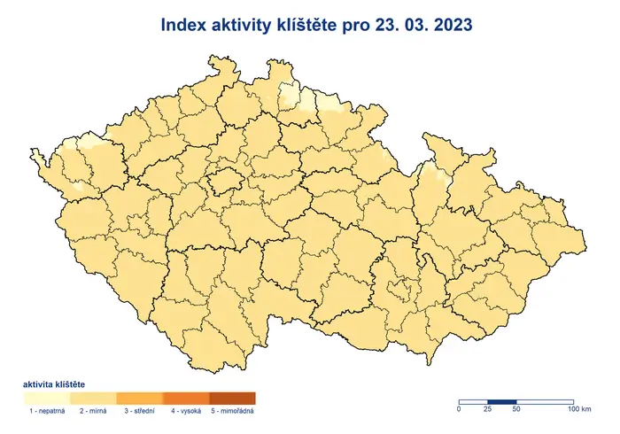Aktivita klíšťat