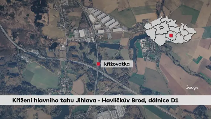 Grafika: Křižovatka u dálnice D1