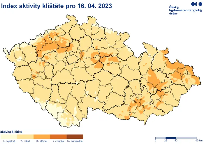 Index aktivity klíšťat