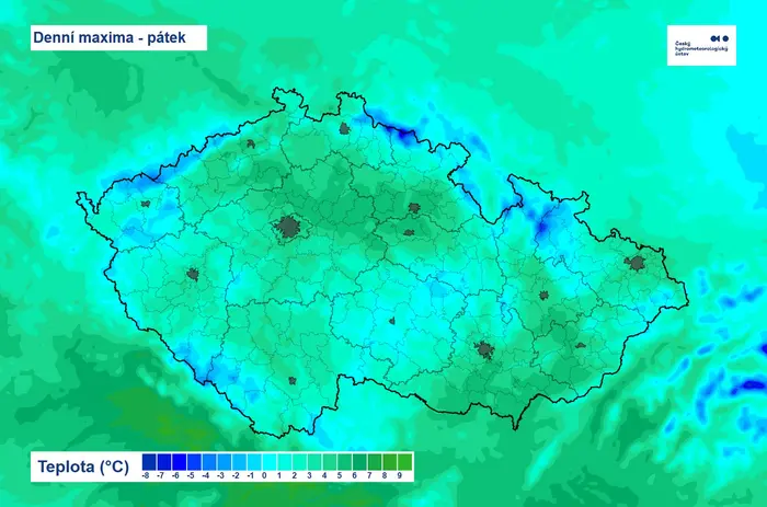 Denní maxima - pátek