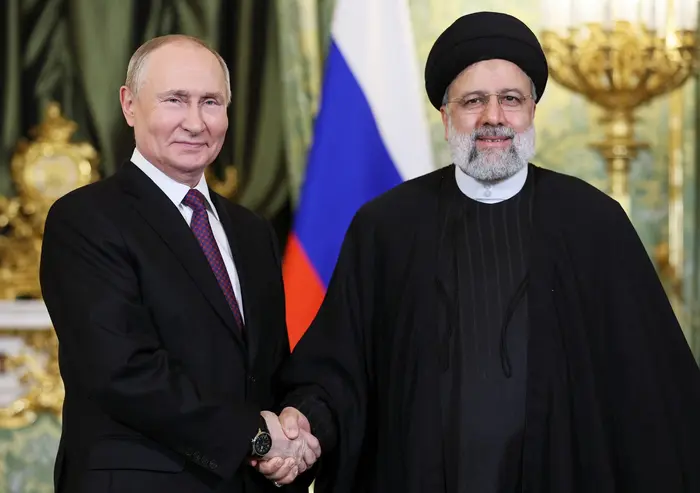 Prezidenti Vladimir Putin a Ebrahim Raisi, 7. 12. 2023