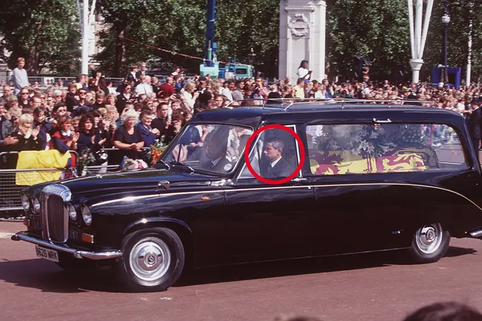 Bodyguard Graham Craker na pohřbu princezny Diany, 6. 9. 1997