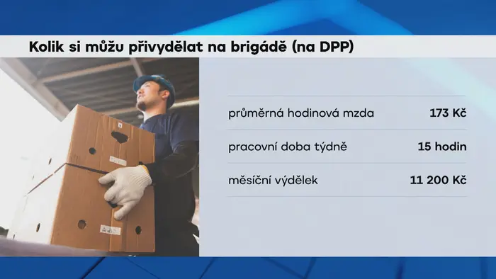 Kolik si můžu přivydělat na brigádě (na DPP)