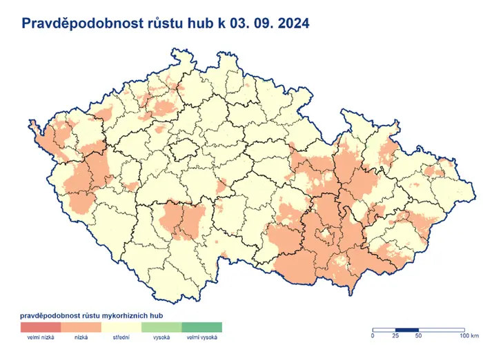 Pravděpodobnost růstu hub, 3. 9. 2024