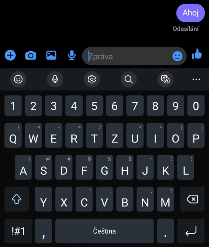 Výpadek aplikace Messenger
