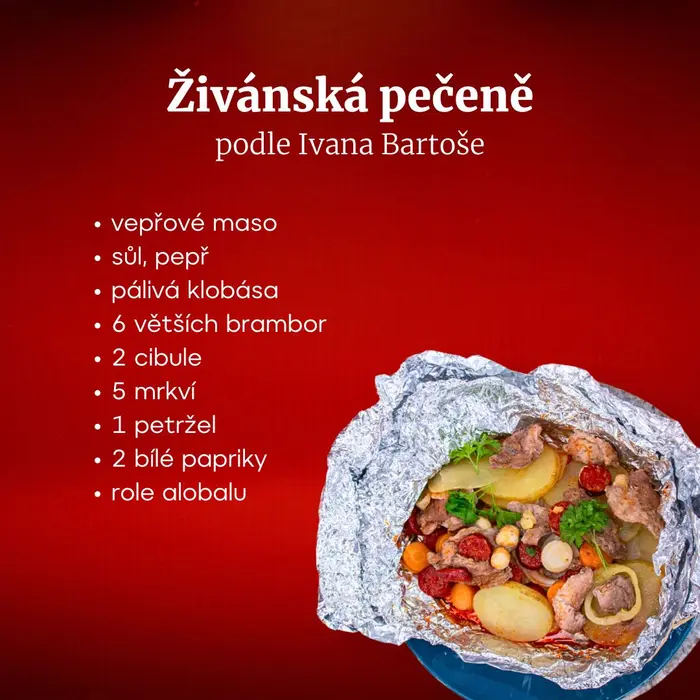 Suroviny na přípravu živánské pečeně