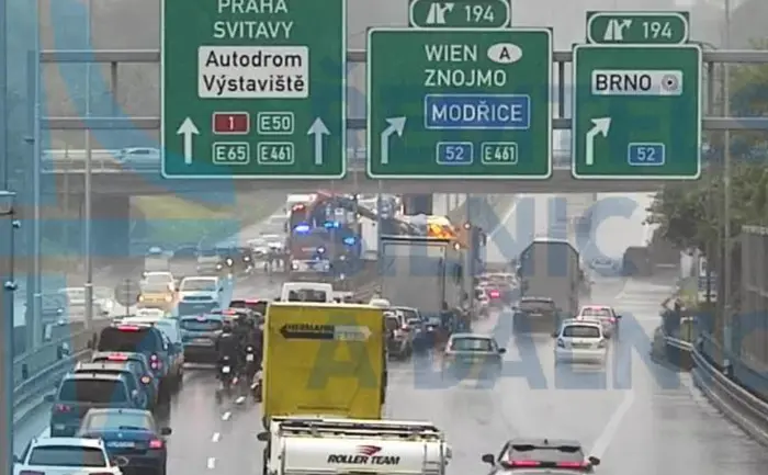 Dálnice D1 nehoda