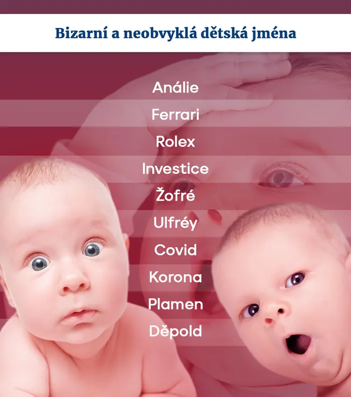 TABULKA Bizarní a neobvyklá dětská jména
