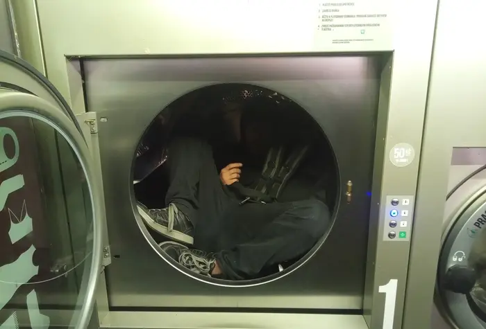 Bezdomovec v sušičce