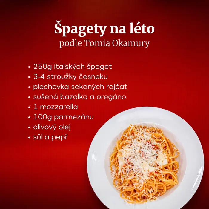 Suroviny na přípravu tzv. večerních špaget