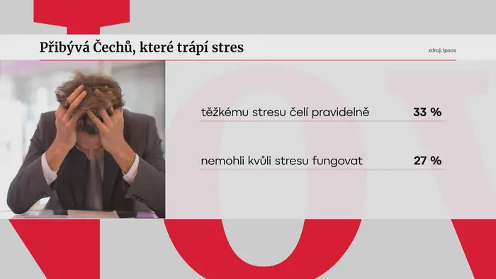 Přibývá Čechů, které trápí stres 