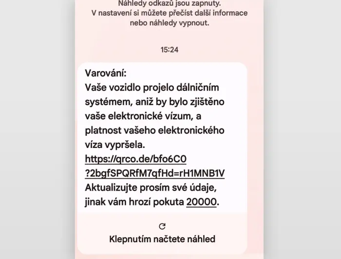 Podvodné SMS