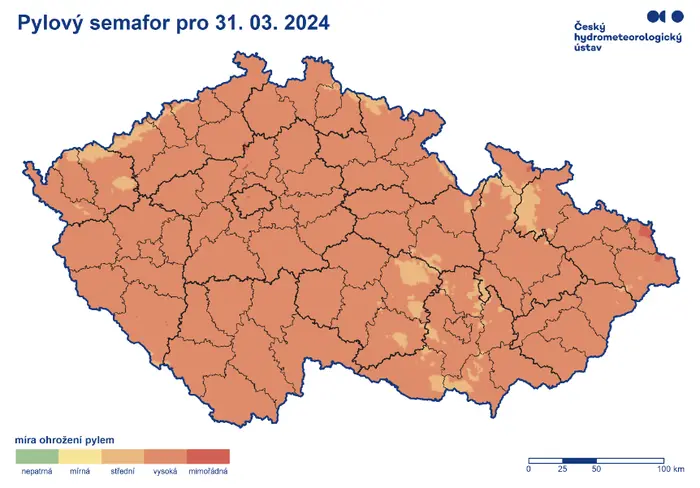 Pylový semafor ČHMÚ