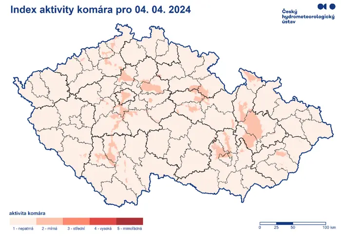 Aktivita komárů