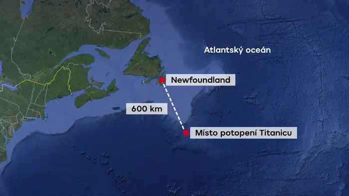 Mapa Titanic