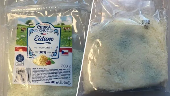 Česká chuť Eidam strouhaný, tuku 30% v sušině, 200 g