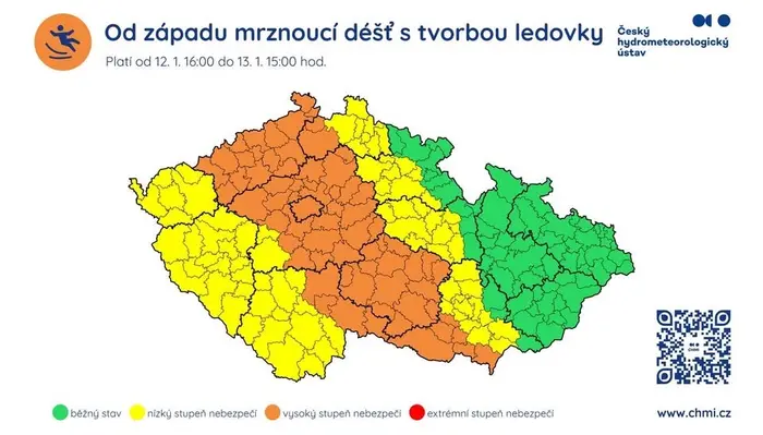 Výstraha před ledovkou