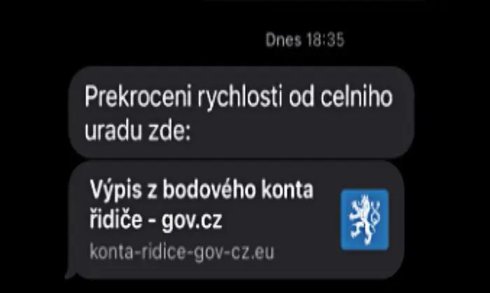 Falešné zprávy od podvodníků