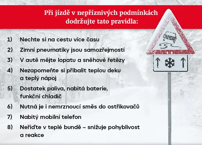 Jízda v zimě