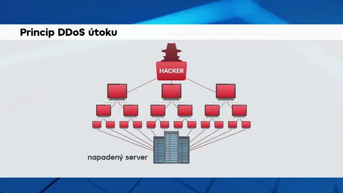 Princip DDoS útoku